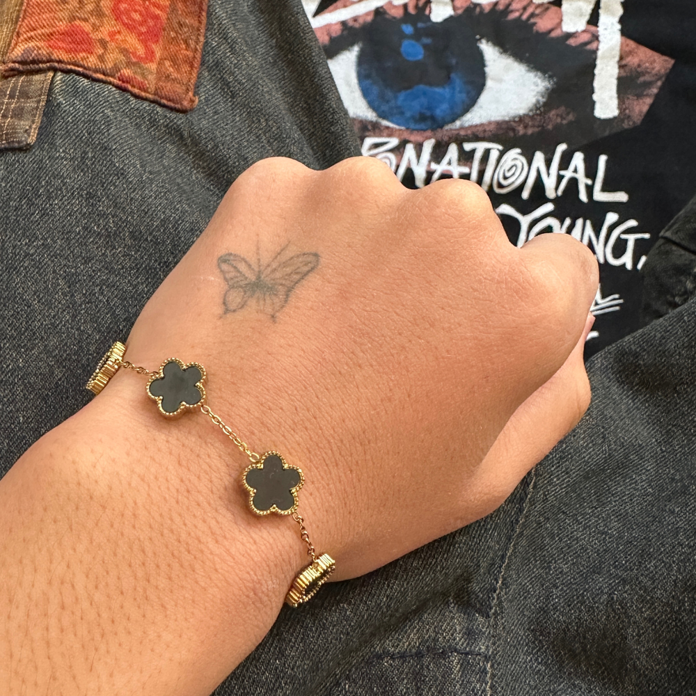 Aura Clover Bracelet - 18K Gold Stainless