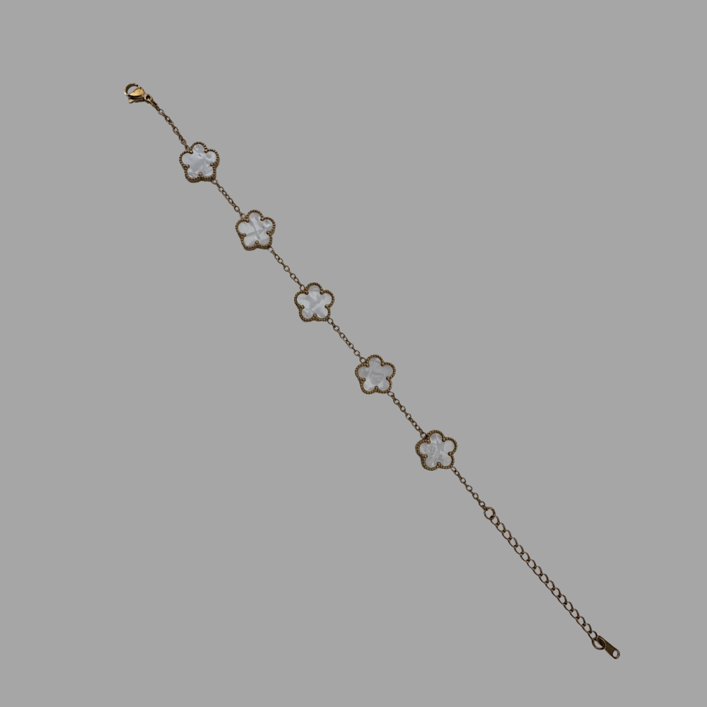 Aura Clover Bracelet - 18K Gold Stainless