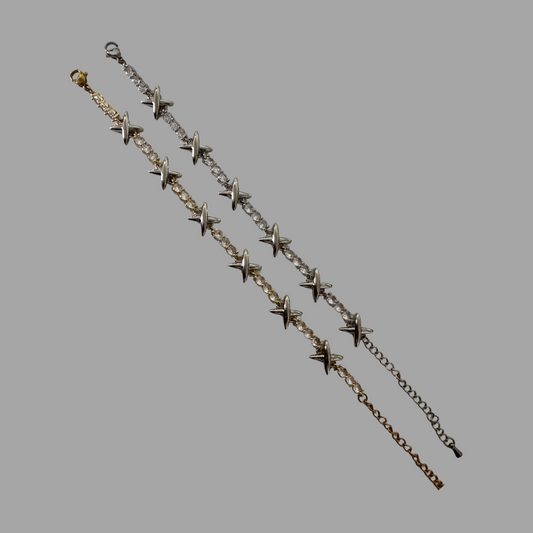 Cross 'X' Tennis Bracelet