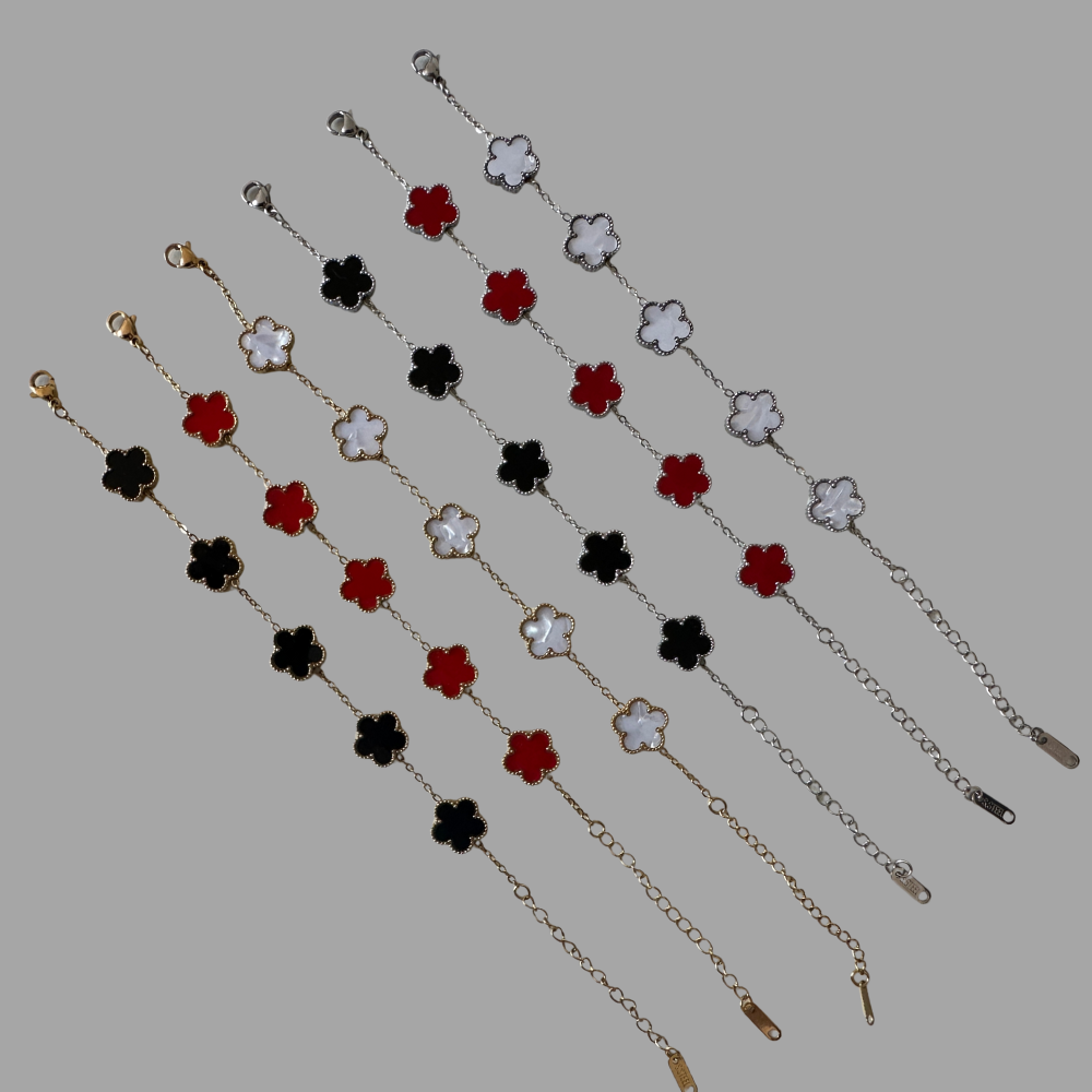 Aura Clover Bracelet - 18K Gold Stainless