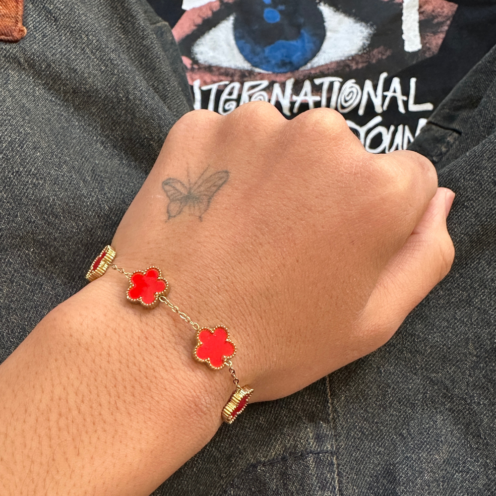 Aura Clover Bracelet - 18K Gold Stainless